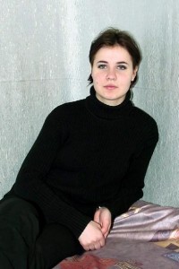 Простая девчонка  в чёрных колготках. photo #0